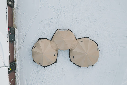 Hovedfordelene til teltet er: