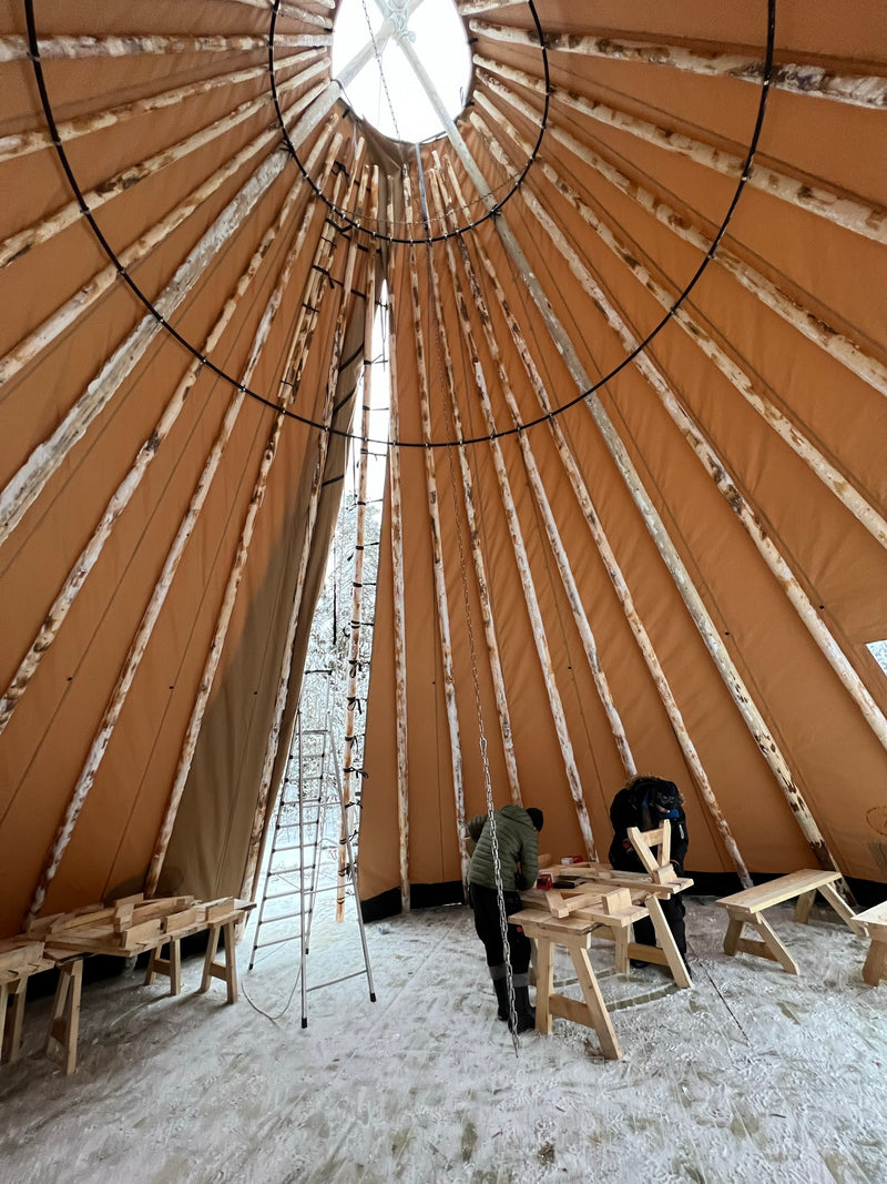 Last inn bildet i gallerivisningen, Panorama Venor Storlavvo 100 - komplett med duk og stenger
