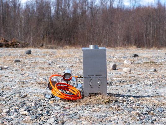 Fjellvarmeovnen med glassrute - Multifuelovn for ved og gass