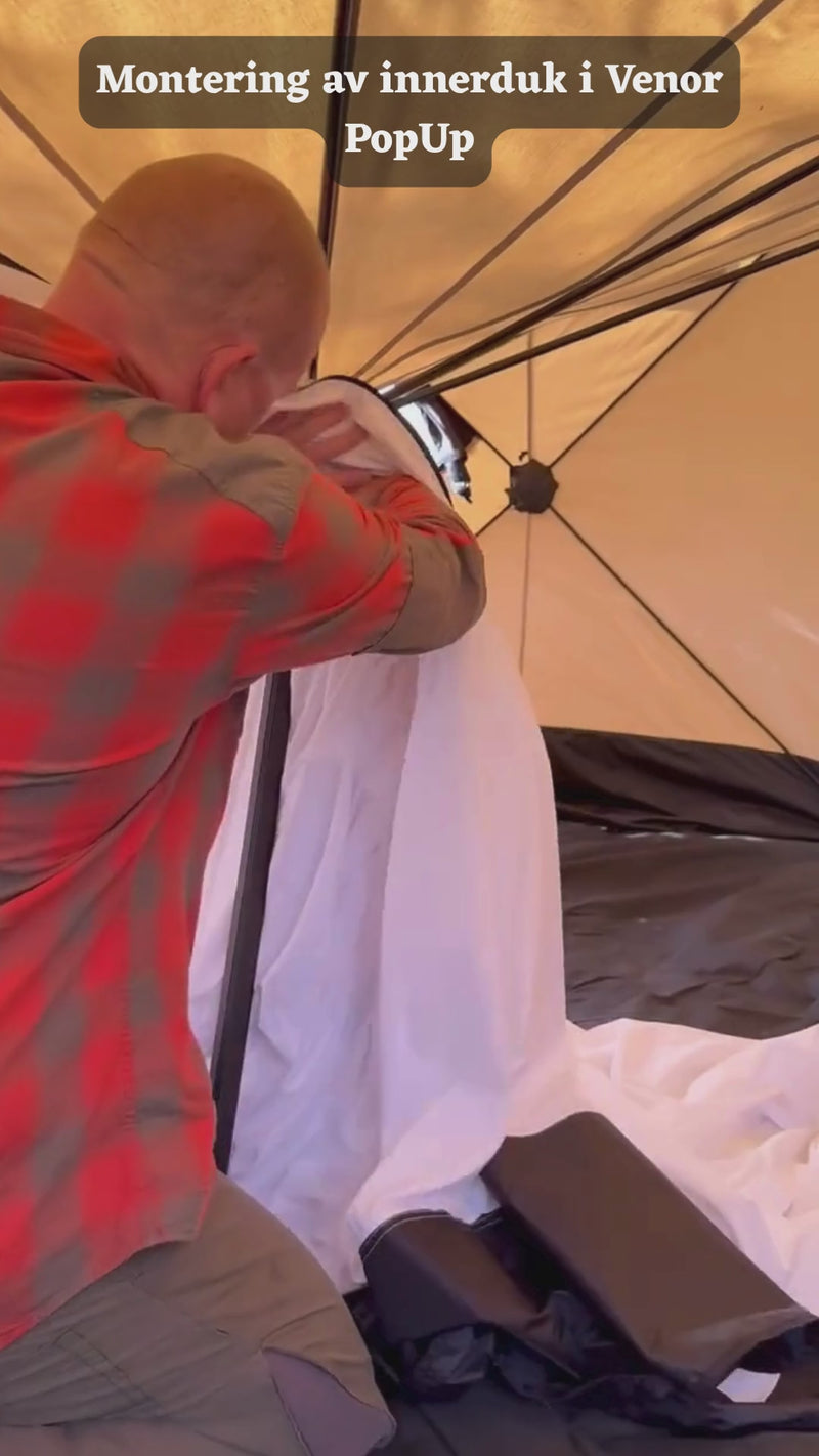 Last inn og spill av video i gallerivisning, Innerduk til PopUp-telt
