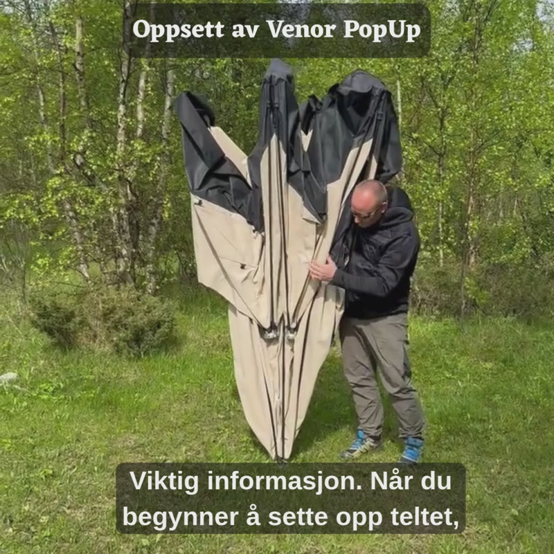 Last inn og spill av video i gallerivisning, Venor PopUp 16-18 - 2025 modell (made in Norway)
