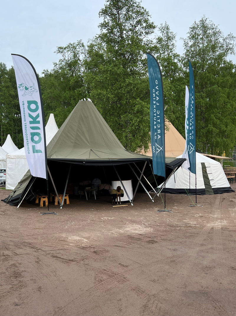 Last inn bildet i gallerivisningen, Venor Storlavvo 13 meter - verdens største lavvo
